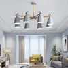 E27 Modern Chandelier Nordic Wooden Pendant Hanging Chandelier Light Macaron Lamp Loft LED Chandelier Lighting for Living Room ► Photo 2/6