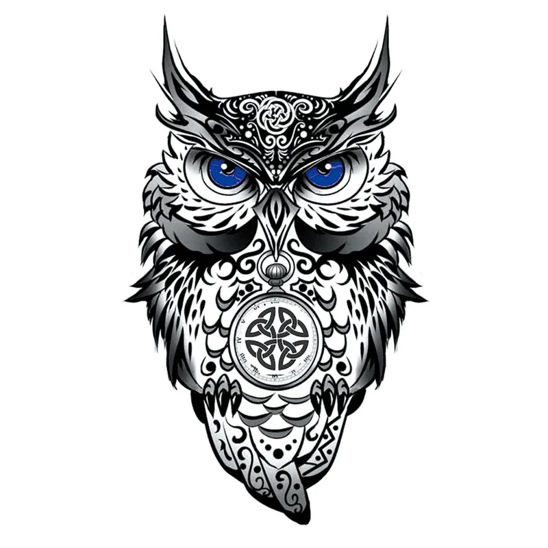 Sexy Butterfly Owl Feather Flower Leaves Temporary Tattoos Body Art Arm Legs Sticker Fake Black Rose Waterproof Tattos temporary tattoos