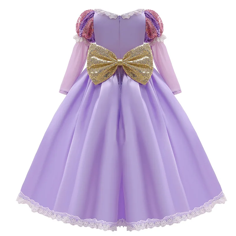 wonder woman costume Girls  Princess Rapunzel Cosplay Dress Up Kids Christmas Halloween Tulle Fancy Girls Birthday Costume For Children Party Dress anime cosplay female