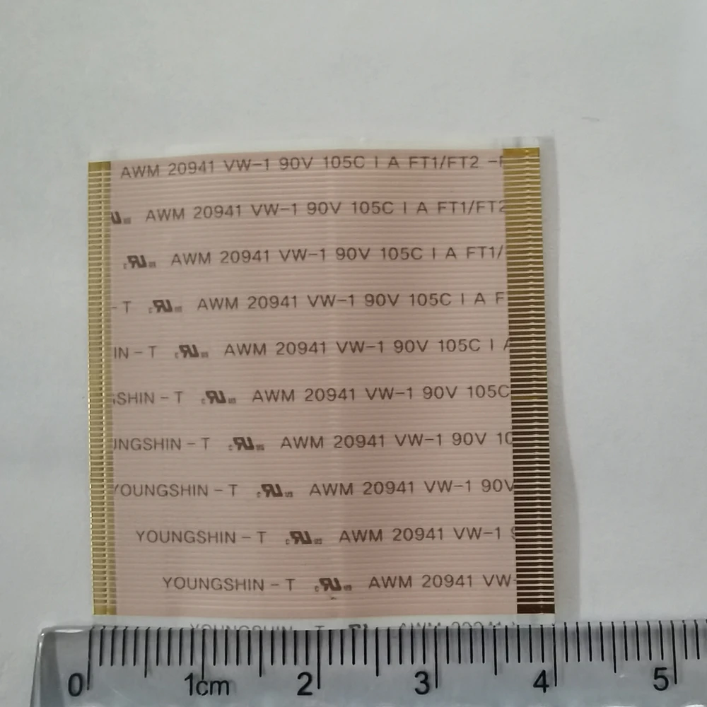 Flex Cables 2757 Original Flex Cables 80 pin Tcon Card Cable Without Buckle Flexible 40mm X 40mm Tcon Board Connector Flex Cable 80PINS