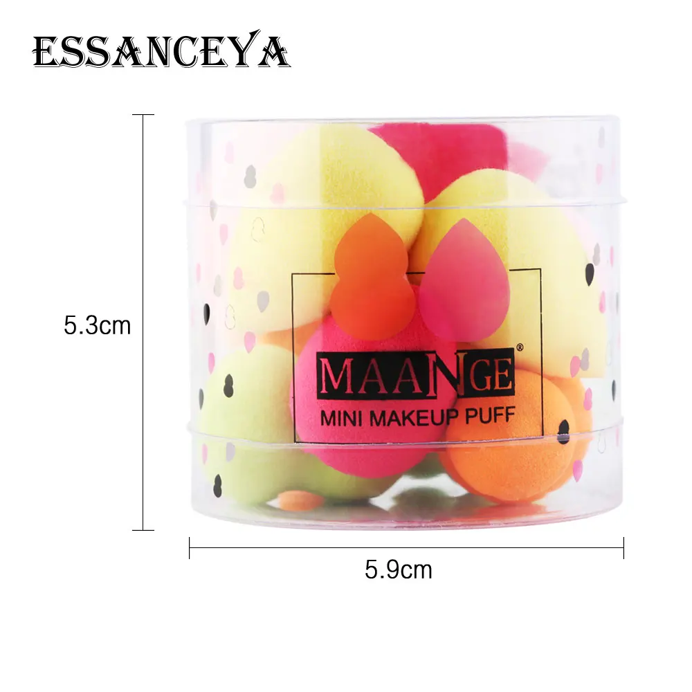 ESSANCEYA 10 шт./кор. мини спонж для нанесения основы под макияж пудра гладкая красота