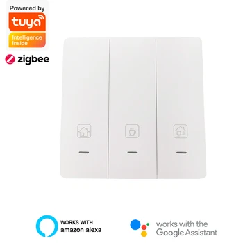 

Fast shipment Tuya smart life app control Zigbee 3.0 with neutral Scenario Switch smart home automation work with alexa google