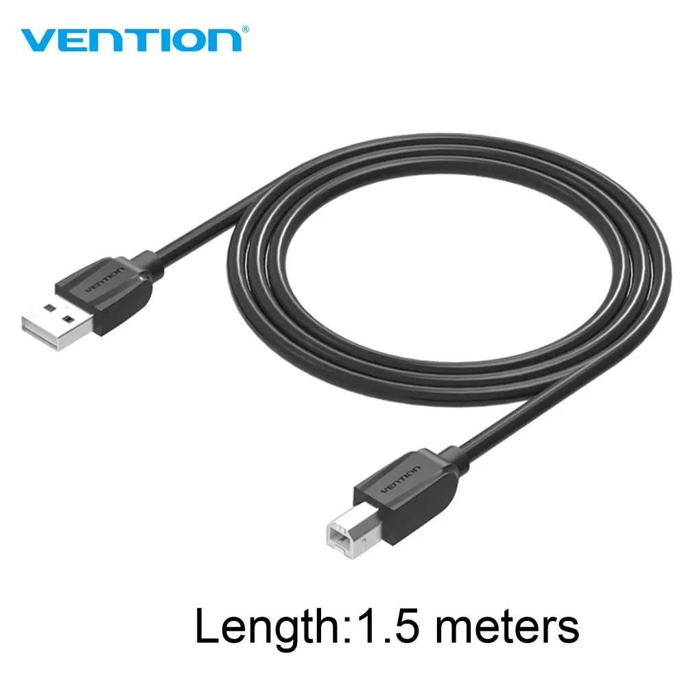 Vention A59 USB2.0 кабель для принтера супер высокая скорость USB2.0 папа-папа принтер порт кабель для передачи данных черный