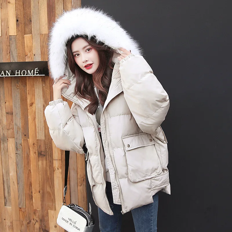 

Photo Shoot 2019 Winter CHIC Cotton-padded Clothes Women's Short Short-height Cotton-padded Jacket INS down Jacket Cotton-padded