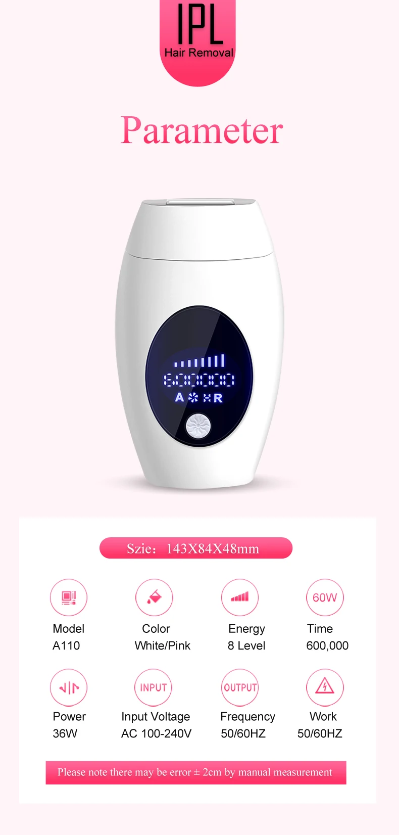 ipl uso doméstico depilador lcd luz pulsada