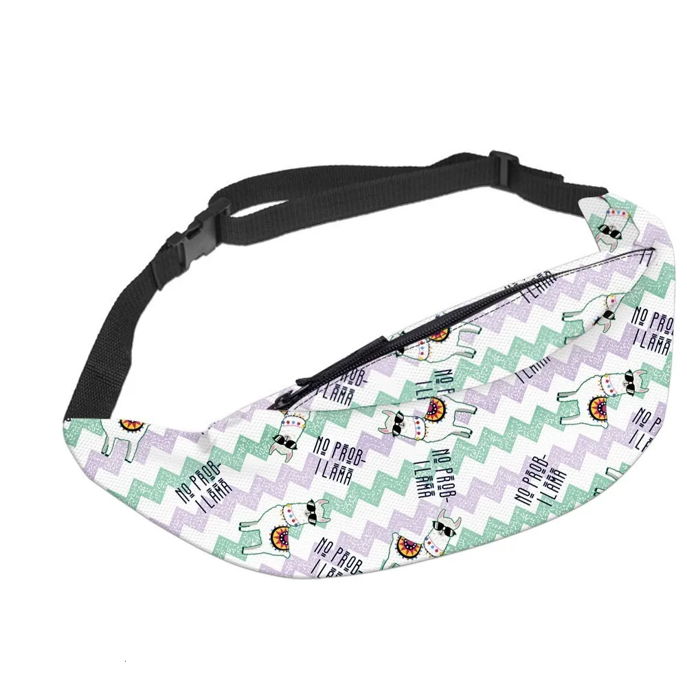 Deanfun водостойкие солнцезащитные очки Llama Fanny Packs Женские Подарочные поясные сумки легкие для путешествий YB-70