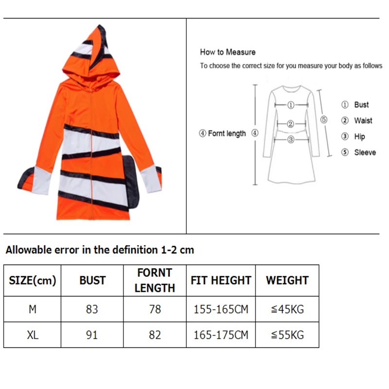 Карнавальный женский костюм клоуна «В поисках Немо»; маскарадные Вечерние платья на Хэллоуин для родителей и детей