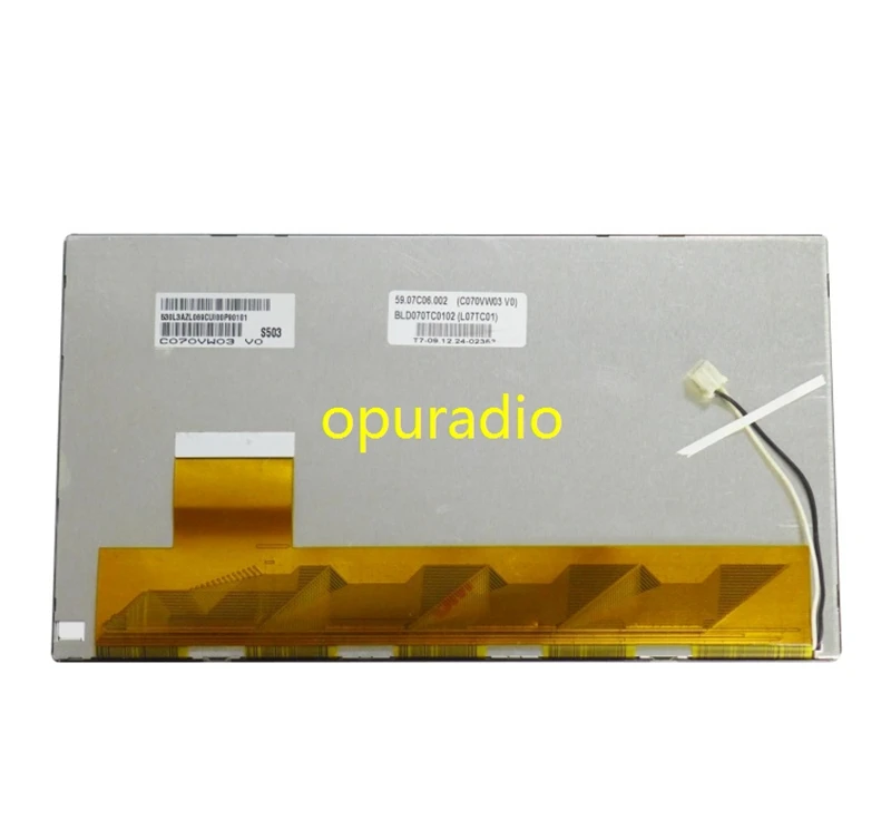 Original New 7.0" inch for Roewe 550 GPS DVD Vehicle-bone lcd display screen panel C070VW03 V0 LCD screen free shipping