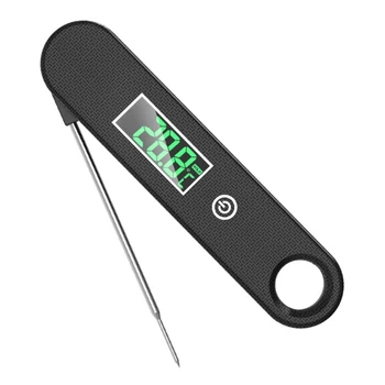

Waterproof Digital Meat Thermometer Probe Instant Read Foldable Kitchen Food Cooking BBQ Grill Water Measure Tool