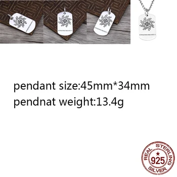 

B37 925 sterling silver pendant retro personality punk hip hop style flame cross tag shape jewelry for a friend's gift new hot