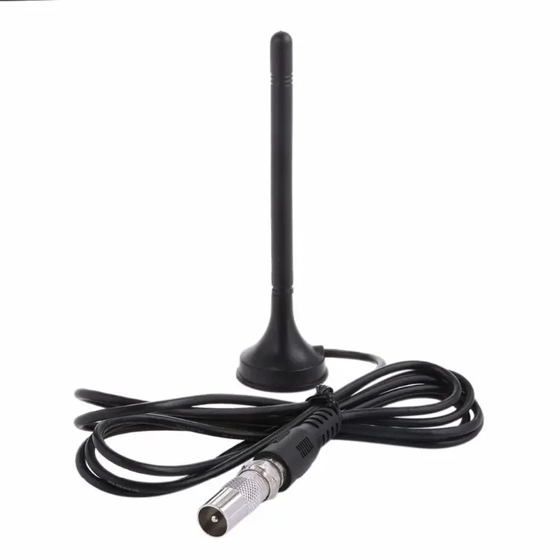 Черный DVB-T TV двойная антенна HD 25 дБ внутренняя цифровая стандартная Box кабель