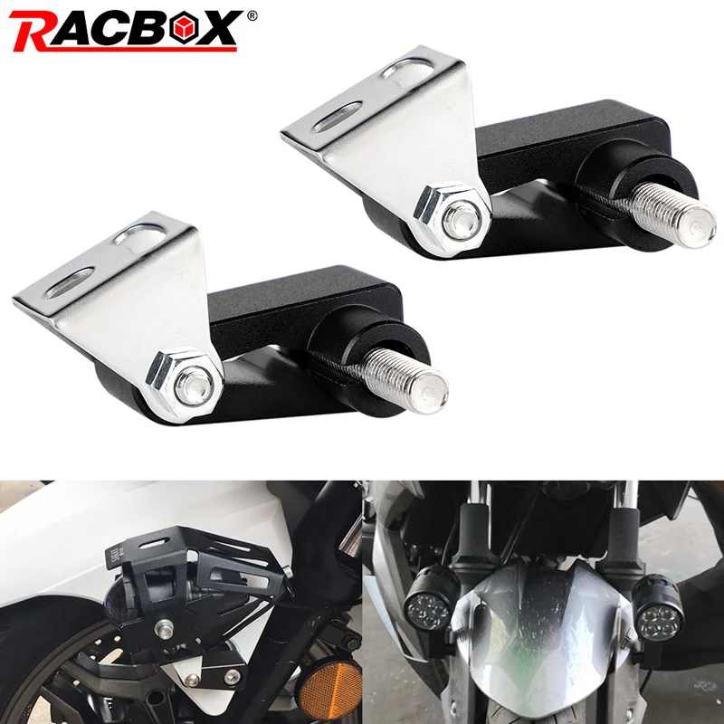 M8 M6 Motorcycle Mount Bike Sport Tail Light Spotlight Bracket Led