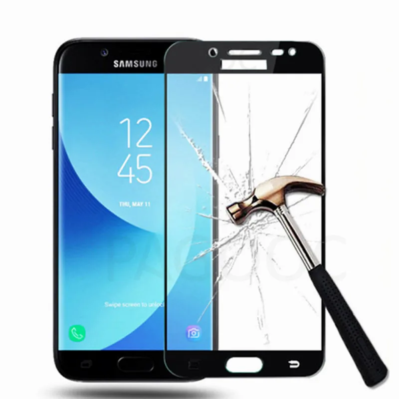 С уровнем твердости 9H полное покрытие закаленное Стекло на для Samsung Galaxy A3 A5 A7 J3 J5 J7 S7 Экран протектор Защитная пленка для телефона