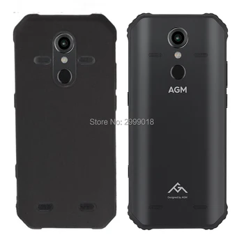 Перейти на Алиэкспресс и купить Для AGM A9 матовый черный чехол для AGM A9 Мягкий ТПУ силиконовый задний чехол противоударный цветной чехол для AGM A9