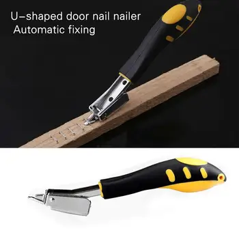 

Staple Remover Black Yellow Metal Doornail Wood Dowel Carpentry Tool Parts Staple Nailers Rivet Tool Woodworking Multifunction