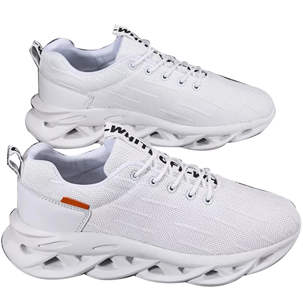 

Sneakers Men Mesh Casual Brethable Thick Sole K-pop Shoes Lace-up Pure Color Outdoor Spring Autumn Running Sneakers