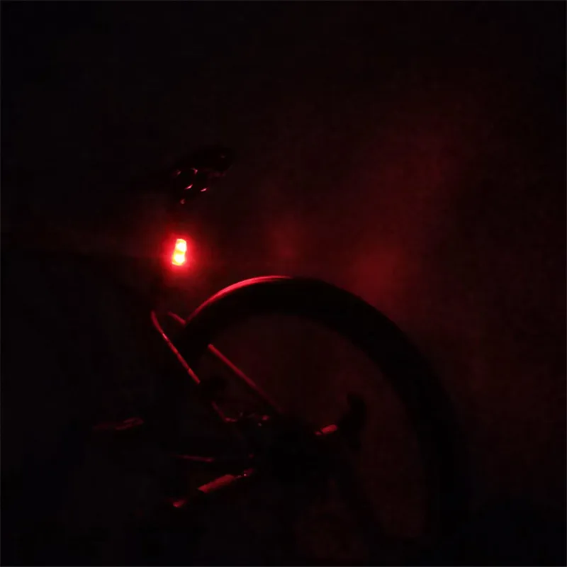 Велосипедный задний светильник, велосипедный фонарь, индукционный задний светильник Предупреждение льная лампа для велосипеда, магнитный источник питания, задний светильник