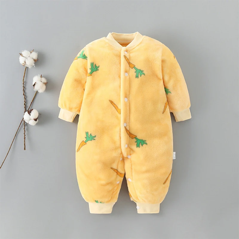 Newborn Baby Winter Clothes Cute Infant Girls Outwear Clothes Jumpsuit