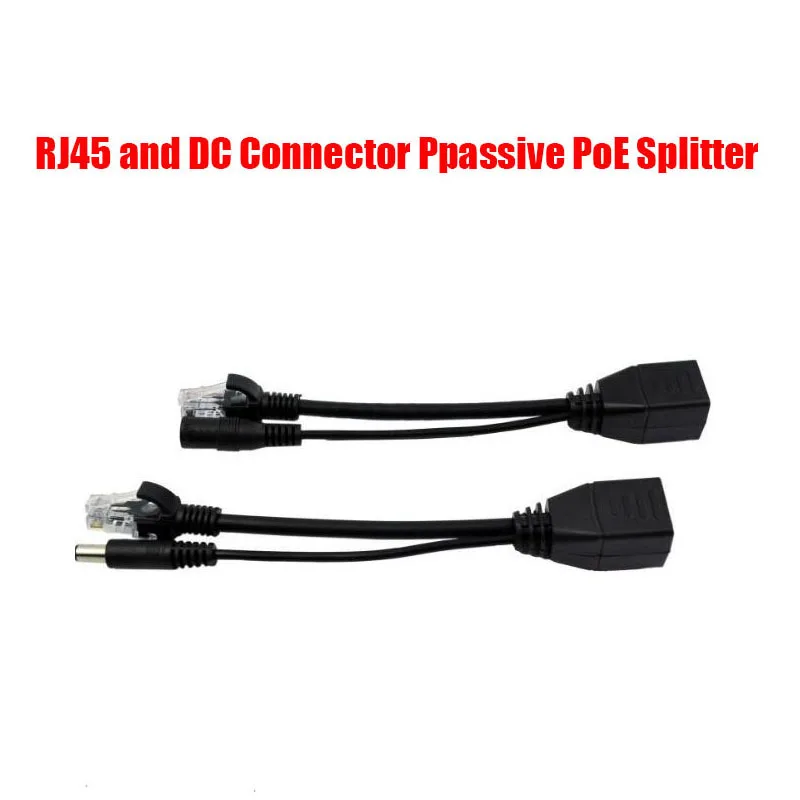 Poe Splitter Cable Poe Adapter Cable Rj45 And Dc Connector Passive