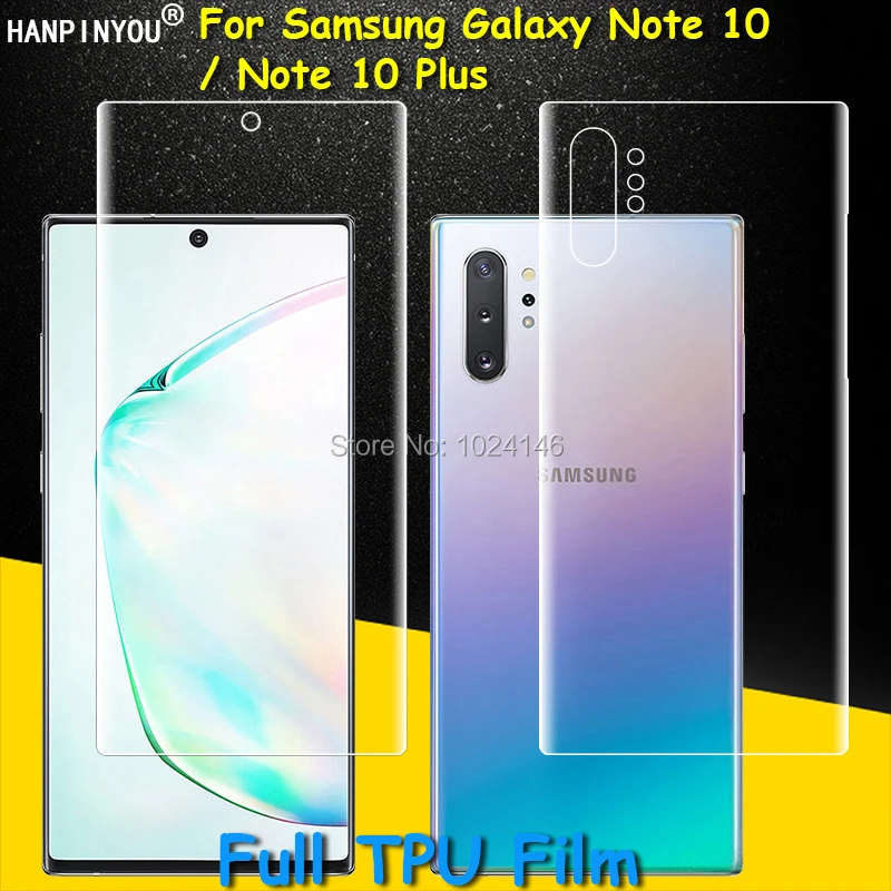 Защитная пленка из мягкого ТПУ для экрана Samsung Galaxy Note 10 S20 Ultra S10 S9 Plus 8 9 (не стекло) |