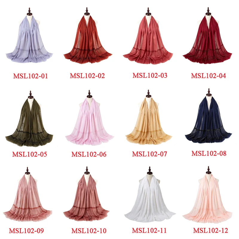180*70 женский мусульманский клетчатый шарф, шали и палантины, мягкий женский хиджаб, палантины, арабский платок с кисточками, исламские шарфы