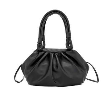 

Ladys Leather Luxury Handbags Women Bags Designer Clouds Handbag Solid Color Messenger Bag Female Tote Dumplings Top-handle Bags