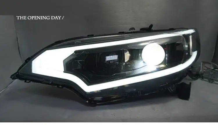 Дневные ходовые фары автомобильные Drl Автомобильные светодиодные фары передние противотуманные задние Автомобильные фары в сборе 17 18 для Honda Fit