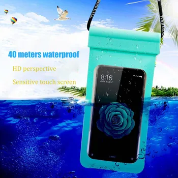 

Mobile phone waterproof bag diving cover touch screen universal swimming drifting underwater photo hanging neck mobile phone cov