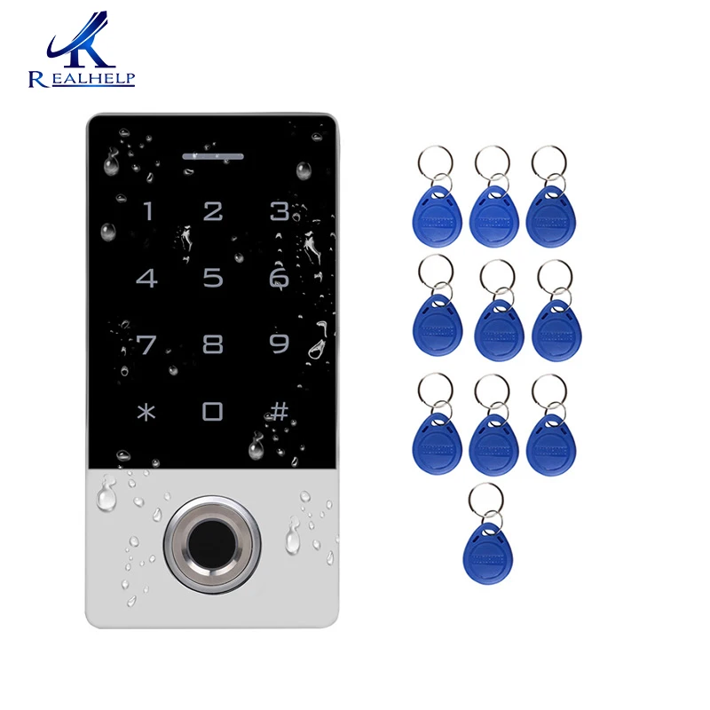 

IP68 Fingerprint Access Control Machine Password Swipe Card Electromagnetic Lock Outdoor Electronic Access Control System WG26