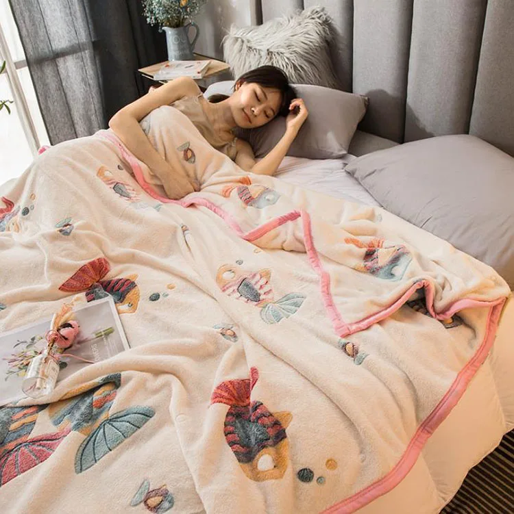 Теплое зимнее одеяло плюшевые покрывала для дивана мягкие взрослые пледы одеяла фланелевые покрывала для дивана кровать диван - Цвет: Color 3