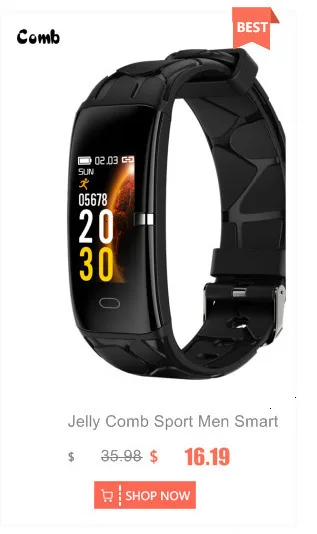 Jelly Comb Смарт часы для Android IOS кровяное давление монитор сердечного ритма спортивные фитнес часы Bluetooth 4,0 для мужчин и женщин умные часы