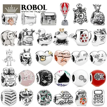 

Original 15 925 sterling silver High-end factory charm with original carvings for Women Jewelry gifts FIT DIY PAN bracelets
