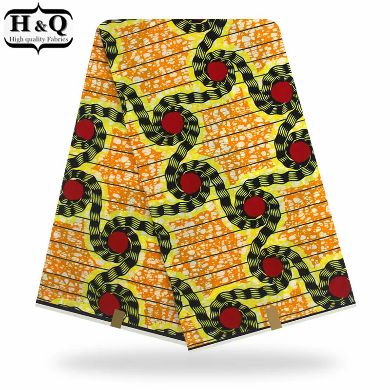 

African Loincloth 6 Yards/Piece Dutch Wax Fabric 100% Cotton Wax Print Fabric 2019 Batik Fabric For Beautiful Tailored Dresses