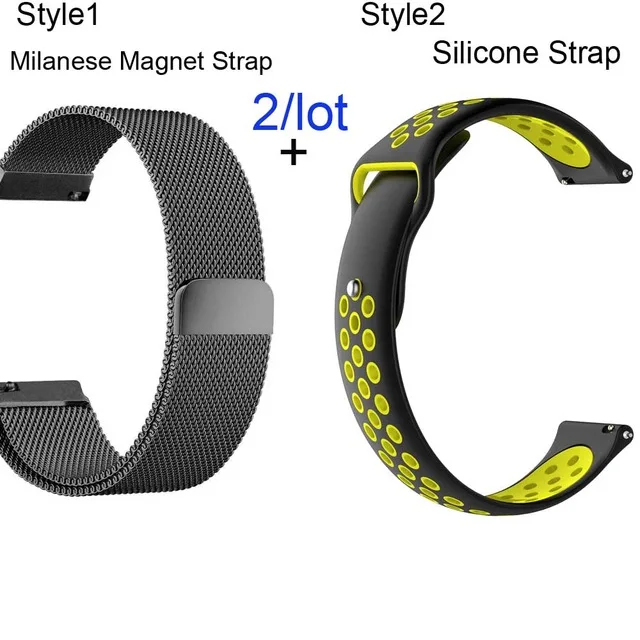 20 22 мм ремешок для huawei Watch 2 GT Honor Magic Dream Watch Band для Huami Amazfit bip Pace Stratos Milanese Correa для samsung - Цвет ремешка: 7