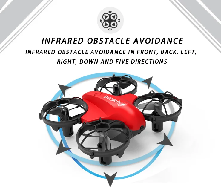Eachine E008 Mini Drone 2.4G 4CH 6 Axis Headless Modus Infrarood Obstakel  Vermijden 360 Graden Roll Rc Quadcopter Rtf dron Speelgoed|RC Quadcopter| -  AliExpress