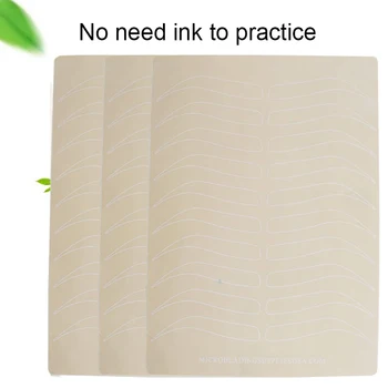 

Microblading Practice Skin Cosmetic Pemanent Make up Tattoo Supplies Eyebrow Training Fake False Eyebrows Blank for Beginner
