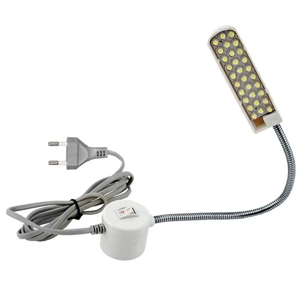 Lámpara de trabajo flexible, luz para máquina de coser de tipo LED multifuncional, dispositivo magnético para torno de taladro, ideal para iluminación industrial