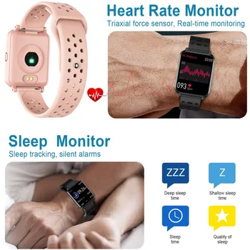 

P8 Smart Watch Heart Rate Blood Pressure SpO2 Sleep Monitor Monitor Stylish Simple Watch Multifunctional smart watch