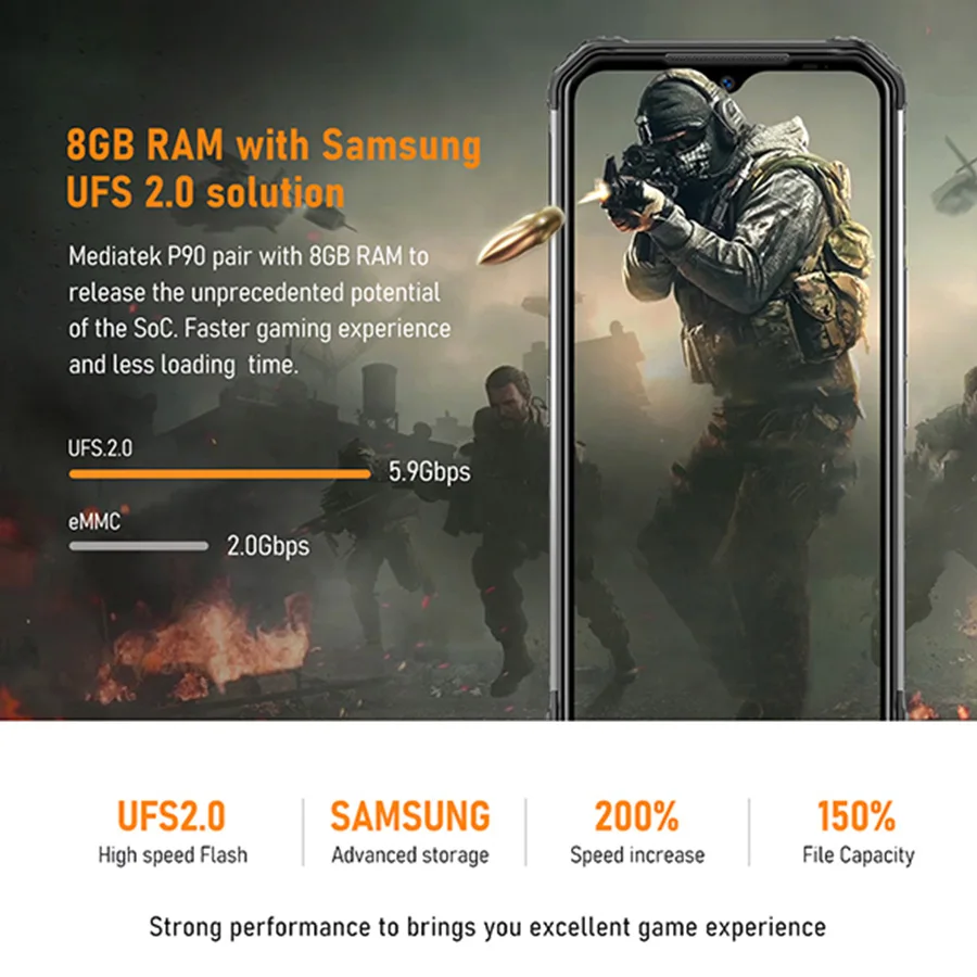 DOOGEE S95 Pro модульный прочный мобильный телефон 8 Гб 128 ГБ Helio P90 6,3 дюймов дисплей 5150 мАч Восьмиядерный 48мп камера Android 9