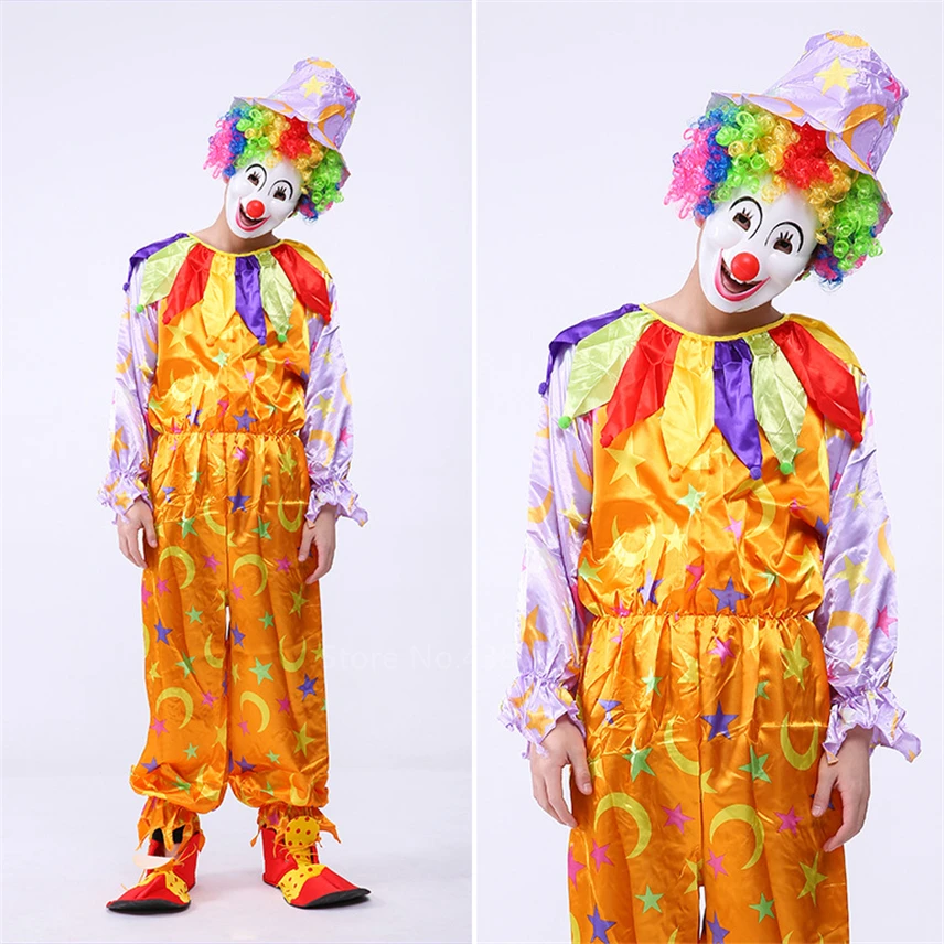 Хэллоуин косплей костюмы для взрослых клоунов цирк страшный ужас карнавал для вечеринок и маскарадов Маскировка сценическая одежда