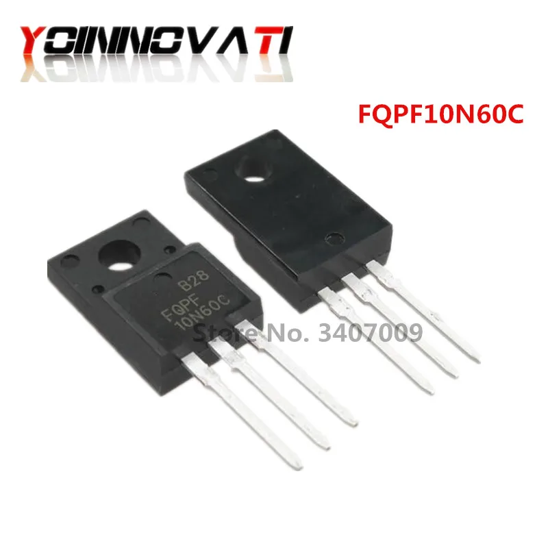 10 шт./лот Новый FQPF10N60C 10N60 10N60C fqpf10n60 триодный транзистор TO-220F полевая трубка N-Channel
