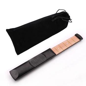 

Lightweight Portable Pocket Guitar Practice Tool Training Guitar Skills Pratical Mini 6 String 4 Fret