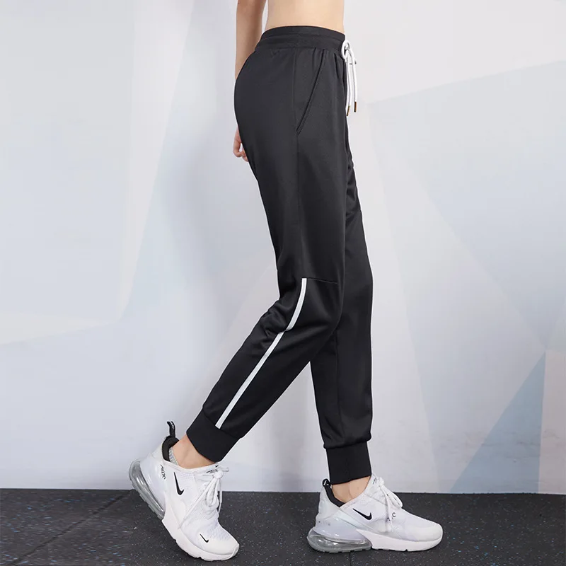 Vansydical Striped Sports Running Pants Womens Slim Breathable Fitness Training Workout Jogging Trousers Gym Sweatpants - Цвет: FBF9278 white