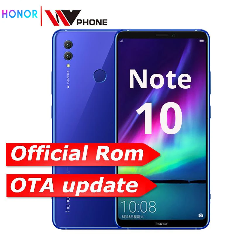 HuaweI Honor Note 10 Мобильный телефон Kirin 970 Восьмиядерный мобильный телефон Dual SIM 6,95 дюймов Android 8,1 сканер отпечатков пальцев NFC