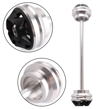 

CNC Aluminum Motorcycle Front & Rear Axle Fork Carsh Sliders Set For HONDA CB400