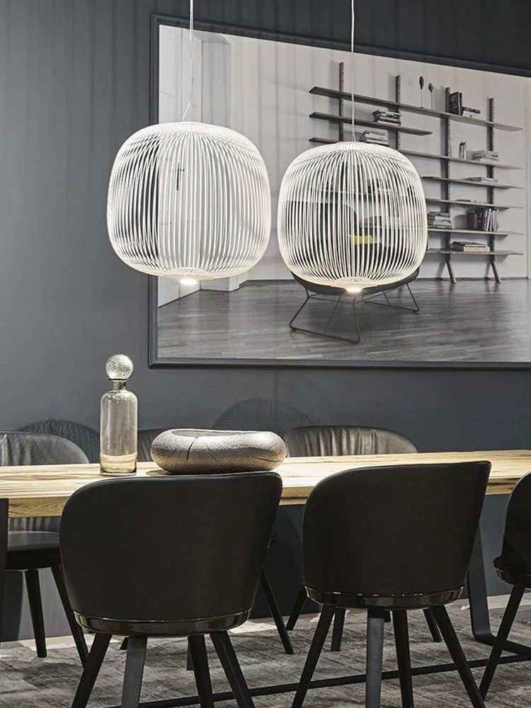 Современные Foscarini спицы 1/2 подвесные светильники светодиодные промышленные лампы птичья клетка дизайнерский светильник для гостиной столовой подвесной светильник