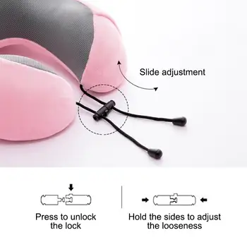 

Neck Pillow U-Shaped Sleep Portable U Shaped Memory Foam Neck Pillows Cotton Pillows Pillow Beach Camping Car
