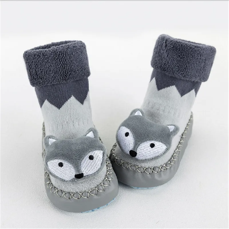 Emmababy Baby Shoes Cartoon Newborn Girls Boys Anti-Slip Floor Socks First Walkers Soft Bottom Non-slip Cotton Toddler Shoes