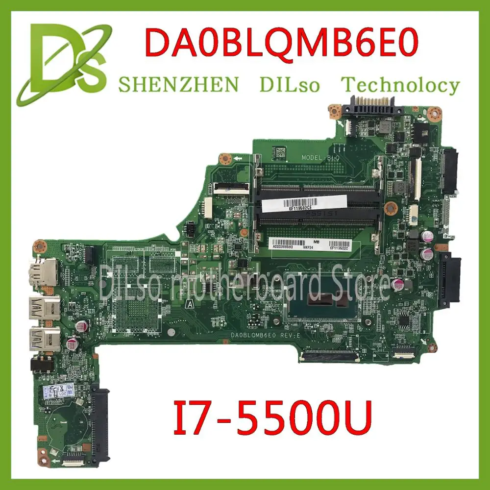 Kefu DA0BLQMB6E0 REV: E для Toshiba Satellite C55 S55 C55-C L50-C материнская плата I7-5500u A000388620 работы