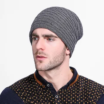 

Women Men Unisex Knitted Winter Cap Casual new wool cap fish scale plus velvet knitted hat mens winter hats Beanie Hat hip hop